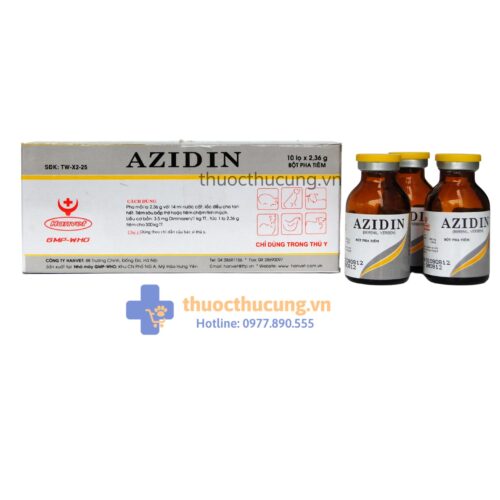 AZIDIN 2,36gr. Phòng và trị bệnh ký sinh trùng đường máu, tiên mao trùng