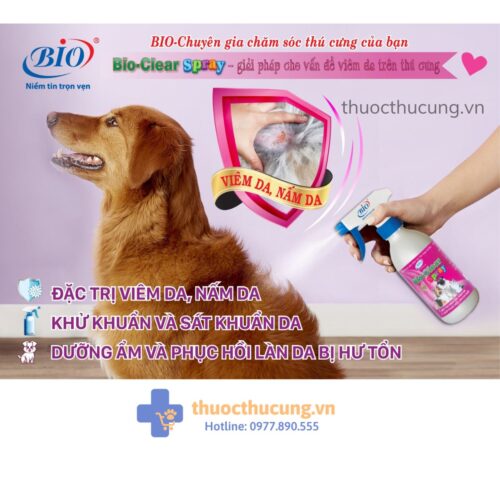 Bio-Clear Spray (Xịt trị viêm da, nấm da)
