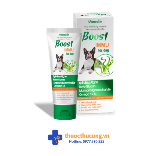Boost IMMU for dog ( (1) Boost IMMU for dog (Bổ sung Protein và Beta-glucan cho chó)