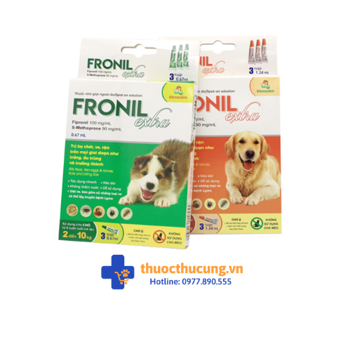 Fronil Extra (tuýp) Trị ve, bọ chét cho chó