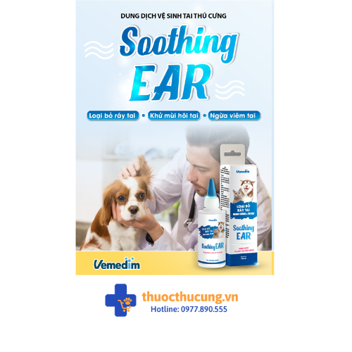 Soothing EAR (2) Soothing EAR - Dung dịch vệ sinh tai thú cưng