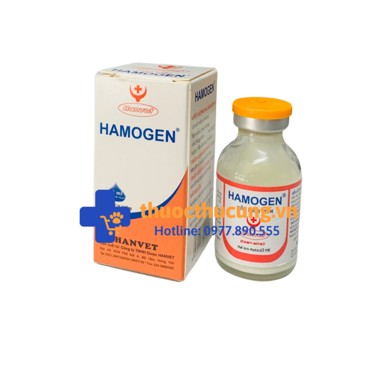 HAMOGEN 50ml Đặc trị viêm phổi, viêm tiết niệu, sinh dục, viêm mô mềm có mủ, viêm ruột