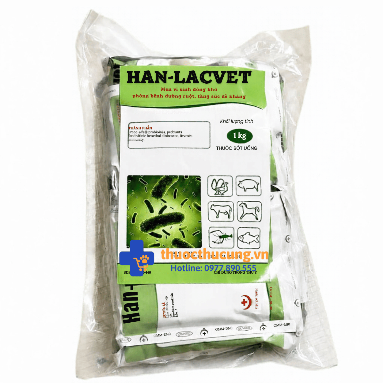Han-lacvet 1kg ( 100g x 10 gói). Combo 2 bịch